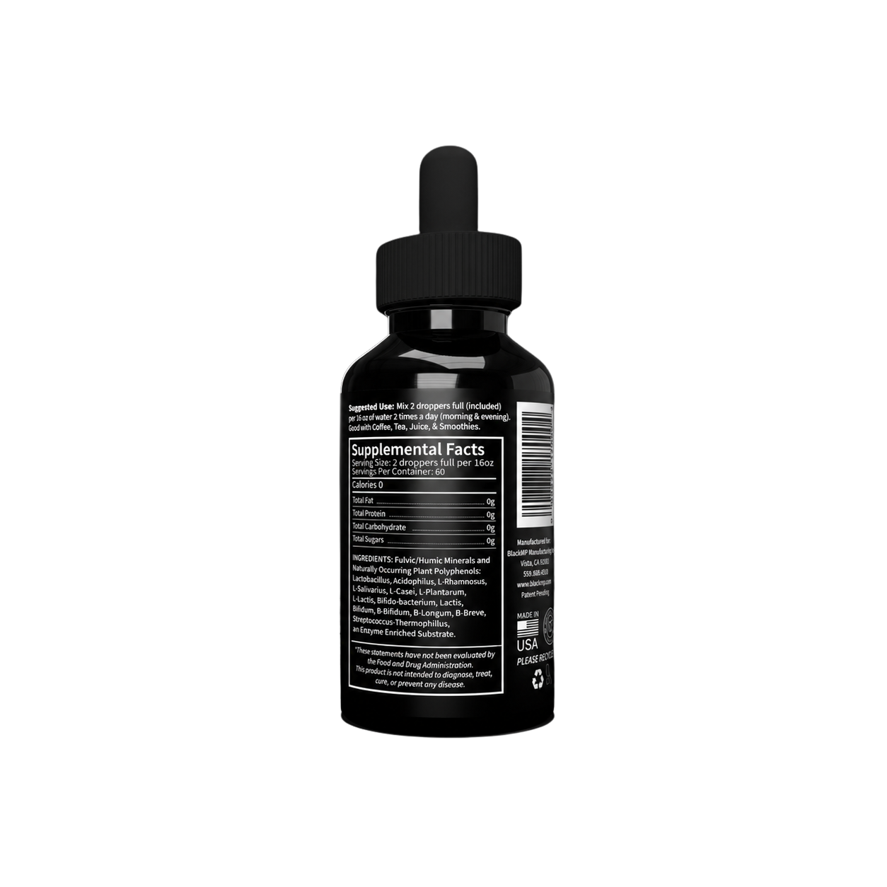 Fulvic & Humic Minerals Daily Restoration Mix Duo - Cellular Energy Bundle | BlackMP